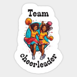 Team cheerleader Sticker